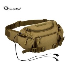 Protector Plus* 0121 Pochete Masculina Canvas Lona Militar Tactical