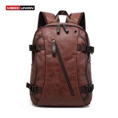 Magic Union* Bp603 Mochila Masculina Ergonômica Couro