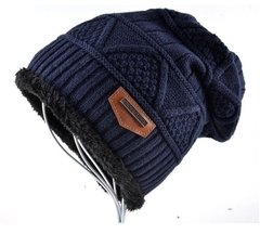 Gorro Masculino Lã Malha Franja Esqui Veludo Song Ting* - Simple Market