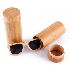Berwer* 1201 Óculos De Sol Masculino Unissex Bamboo Natural Polarizado