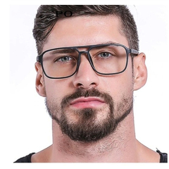 Oec Cpo* 407 Armação de Óculos Masculino Retangular Quadrado Retrô Style - comprar online