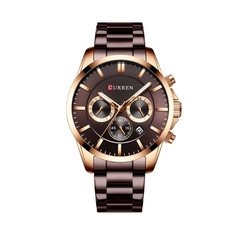 Curren* 8358 Relógio Masculino Aço Inox - comprar online