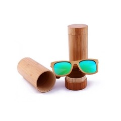 Berwer* 1201 Óculos De Sol Masculino Unissex Bamboo Natural Polarizado - comprar online