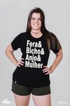 Camiseta Fera, Bicho, Anjo e Mulher - MinKa Camisetas Feministas