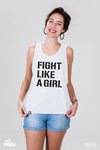Camiseta Fight Like a Girl - MinKa Camisetas