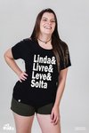 Camiseta Linda Livre Leve Solta - MinKa Camisetas Feministas