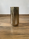 Vaso de metal dourado 44cm