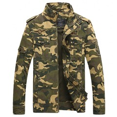 JAQUETA CAMUFLADA ESTILO MILITAR - comprar online