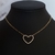 Collar Heart Tini Micro lynk (dorado)