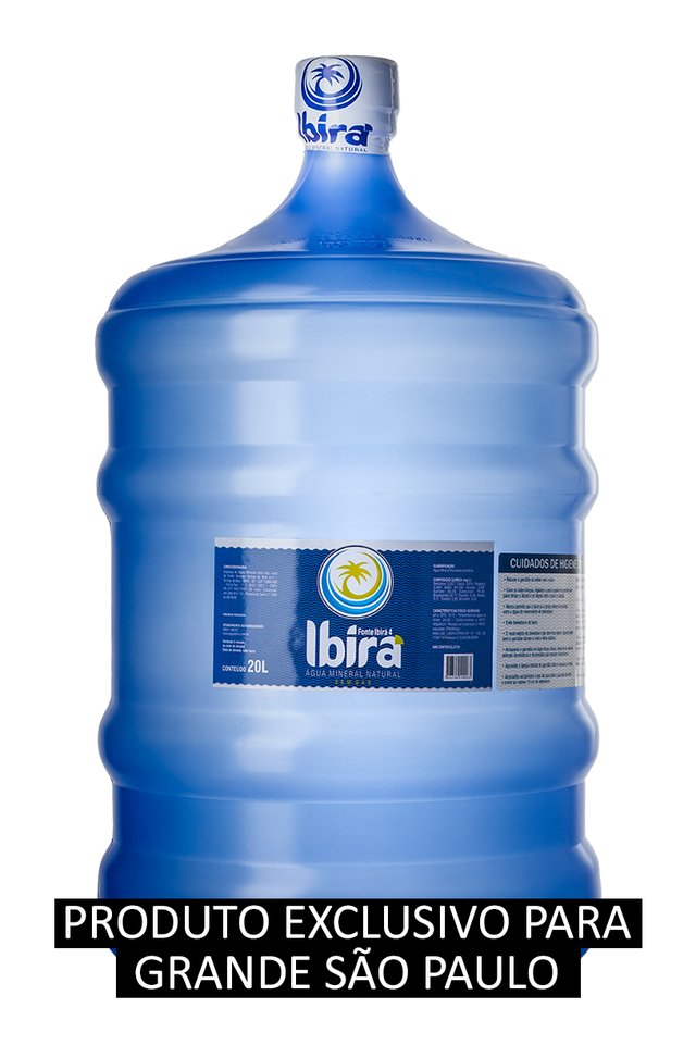 Água Ibirá - 20 Litros (Com Galão Novo)