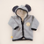 campera orejas osito gris