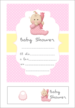 Invitaciones con souvenir - Baby Shower en internet
