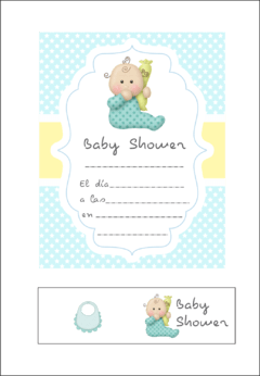 Invitaciones con souvenir - Baby Shower - katu