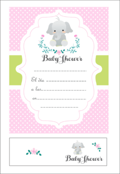 Invitaciones con souvenir - Baby Shower - tienda online