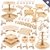 Kit Festa Provençal MDF - Estrela - 50 peças