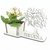 Porta Flores Display Nome Personalizado MDF Branco - Árvore de Palavras