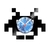 Relógio De Parede - Disco de Vinil - Jogos e Games - Space Invaders - VJG-025