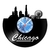 Relógio De Parede - Disco de Vinil - Lugares - Chicago - VLU-004