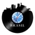 Relógio De Parede - Disco de Vinil - Lugares - Brasil - VLU-019