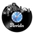 Relógio De Parede - Disco de Vinil - Lugares - Florida - VLU-025