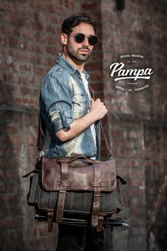 Bolso Magnus - Lona & Cuero