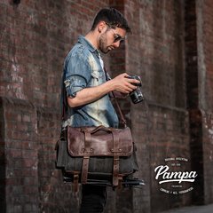 Bolso Magnus - Lona & Cuero - comprar online