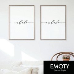 (230) INHALE - EMOTY Wall Deco