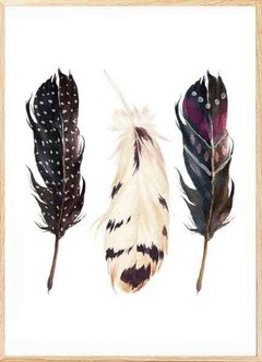 (211) TRES PLUMAS 2 - EMOTY Wall Deco