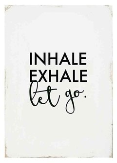 (222) INHALE EXHALE LET GO - EMOTY Wall Deco