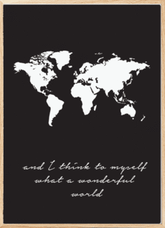 (66) MAPA WHAT A WONDERFUL WORLD - comprar online