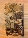 Rei Tutankhamon numa cena de caça ritual