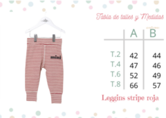 Leggins Stripe Roja - comprar online