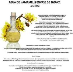 Agua De Hamamelis Por 1 Lts En Piel Grasa Ojeras - comprar online