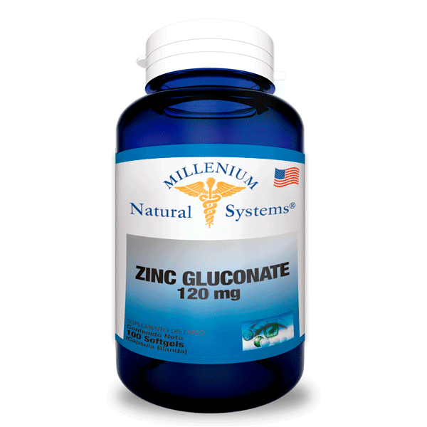 Zinc Gluconate 120mg x100 Softgels NATURAL STORE