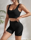 CONJUNTO SEAMLESS RIBBED BLACK - comprar online