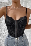 CORSET IMPORTADO BERRY BLACK