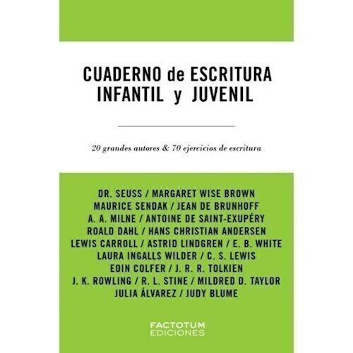 CUADERNO DE ESCRITURA INFANTIL Y JUVENIL - MAGEE WES - FACTOTUM EDICIONES