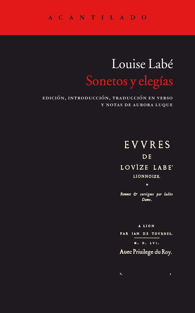 Sonetos Y Elegias - Labe Louise - Acantilado