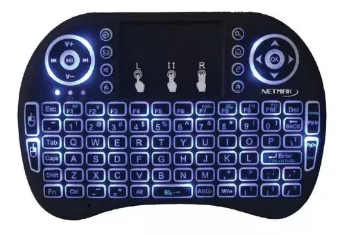 MINI TECLADO INALAMBRICO RETROILUMINADO NETMAK NM-KB980B