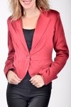 Blazer de gabardina entallado