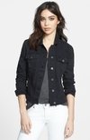 Campera Negra Elastizada denim 2024