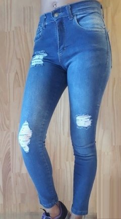 Pack de 3 Jeans con roturas y desgastes elastizados