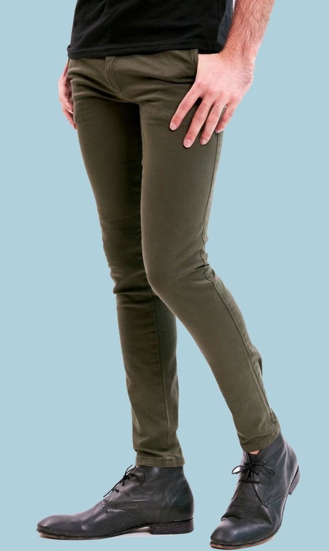 Pantalon de gabardina corte chino - avellanedaropa