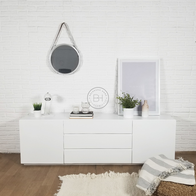 Mueble de TV Minimalista y Organizador