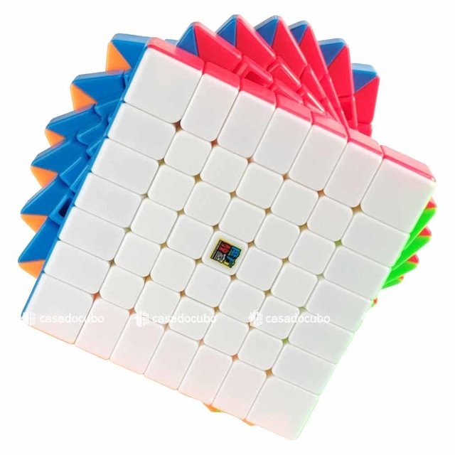 Cubo Mágico 7x7x7 MoYu MeiLong 7 - Stickerless - Cubo ao Cubo - A