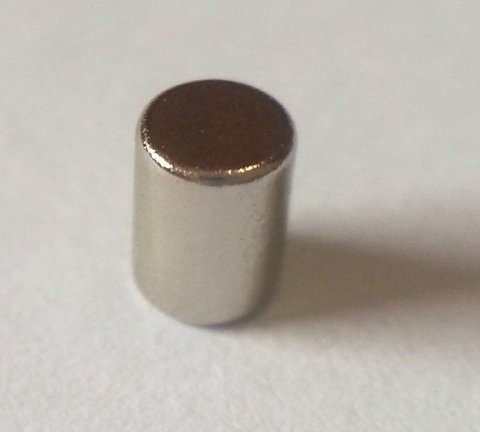 Imã Neodímio N35 Ø3x4mm - Cilindro