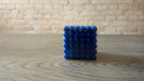Neocube Magnético Azul com 216 esferas de 5mm
