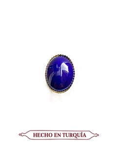 Anillo en cerámica hecho y pintado a mano