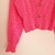 Cardigan trenzado Pink (M/L) - tienda online