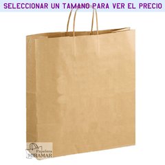 Bolsas kraft madera - cuadradas - comprar online